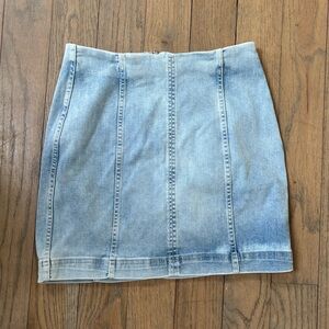 Free People Jean Skirt